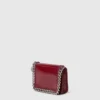 Porte-cartes à fermeture éclair en cuir verni Falabella Porte-cartes à fermeture éclair en cuir verni Falabella