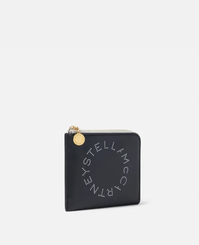 Porte-cartes zippé avec logo Porte-cartes zippé avec logo