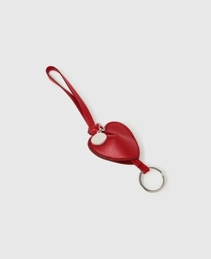Porte-clés avec breloque en forme de cœur