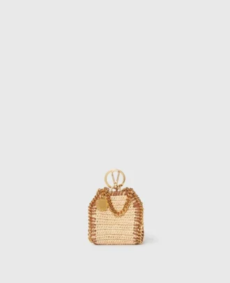 Porte-clés Falabella Raffia AirPods Case