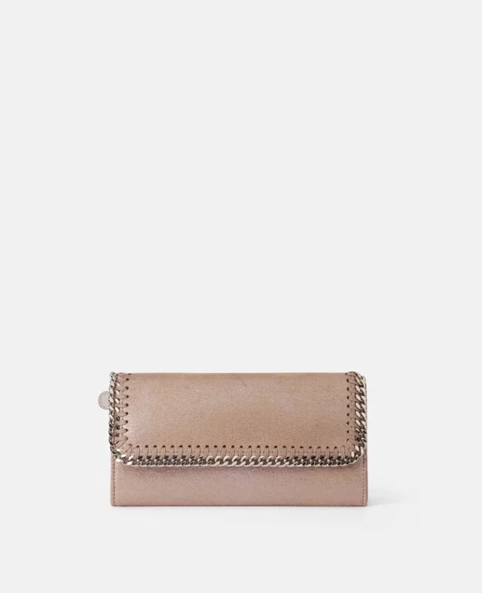 Portefeuille Continental à rabat Falabella nacré Portefeuille Continental à rabat Falabella nacré