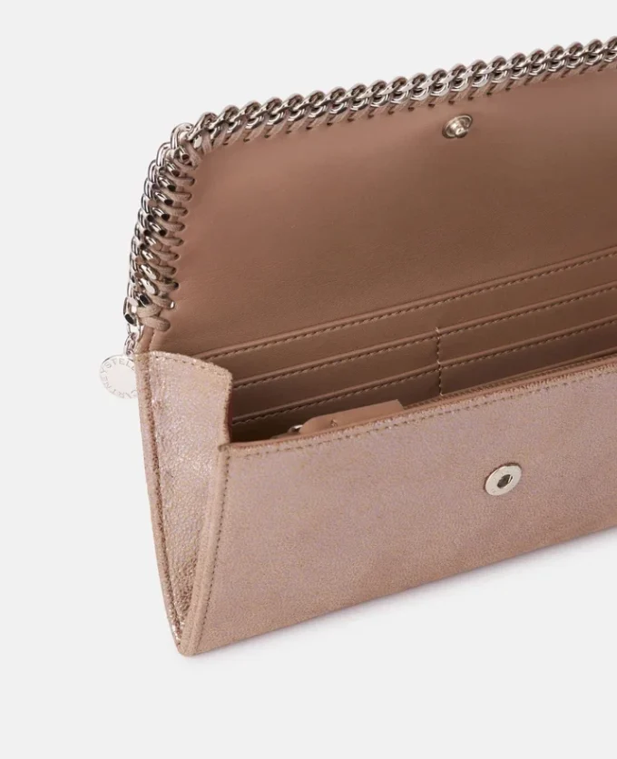 Portefeuille Continental à rabat Falabella nacré Portefeuille Continental à rabat Falabella nacré
