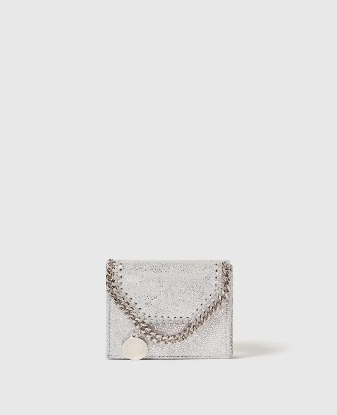 Portefeuille métallisé à trois volets Falabella Portefeuille métallisé à trois volets Falabella