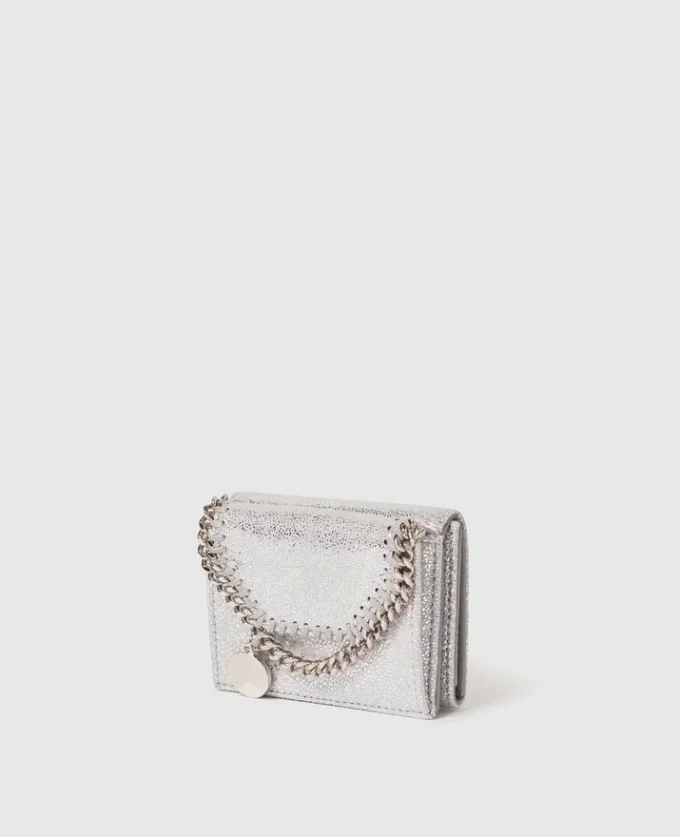 Portefeuille métallisé à trois volets Falabella Portefeuille métallisé à trois volets Falabella