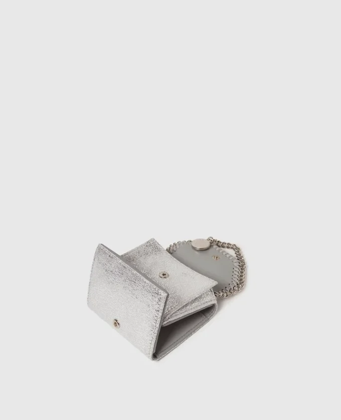 Portefeuille métallisé à trois volets Falabella Portefeuille métallisé à trois volets Falabella
