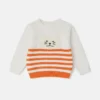 Pull brodé avec motif chat