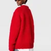 Pull à col rond avec motif cheval peint à l&rsquo;aérographe