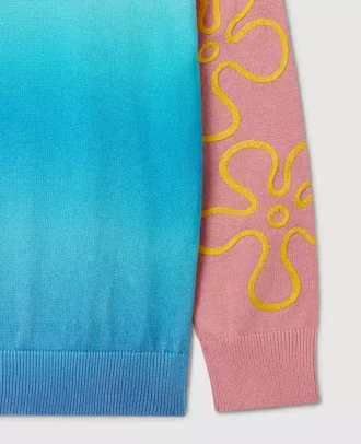 Pull à col rond et motif graphique Bob l&rsquo;éponge