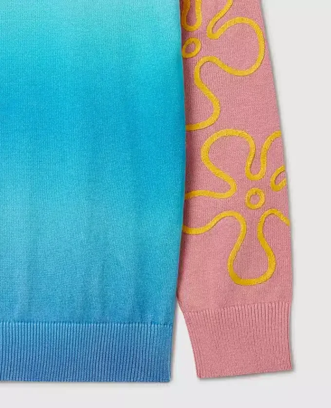 Pull à col rond et motif graphique Bob l&rsquo;éponge