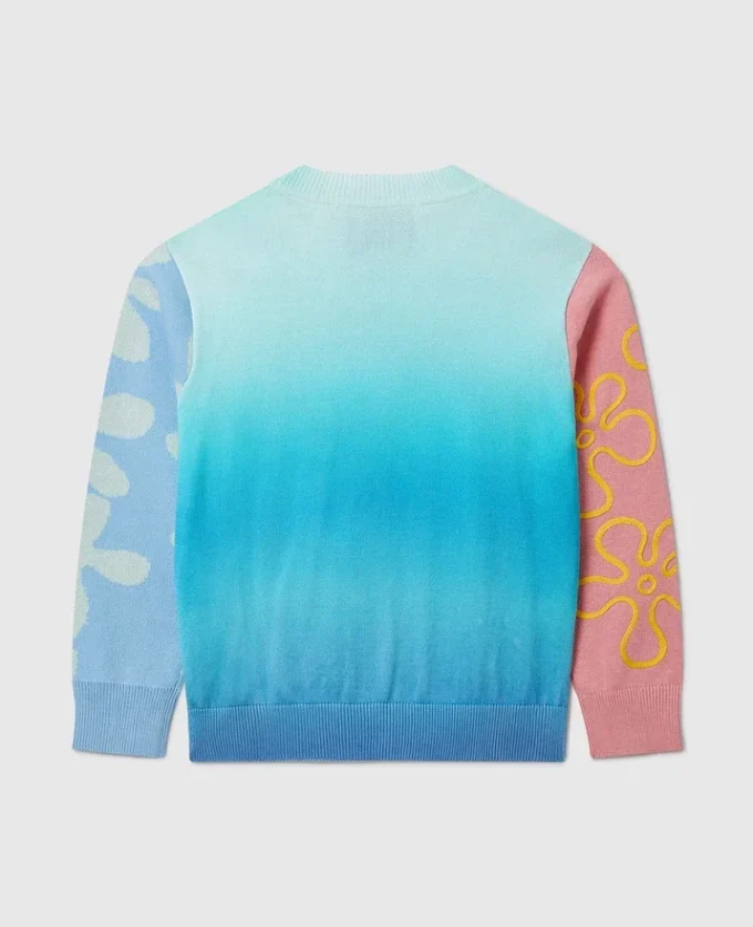 Pull à col rond et motif graphique Bob l&rsquo;éponge