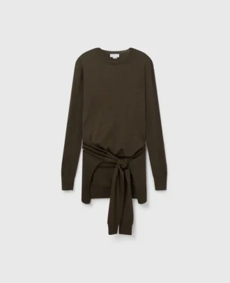 Pull à col rond et noué sur le devant