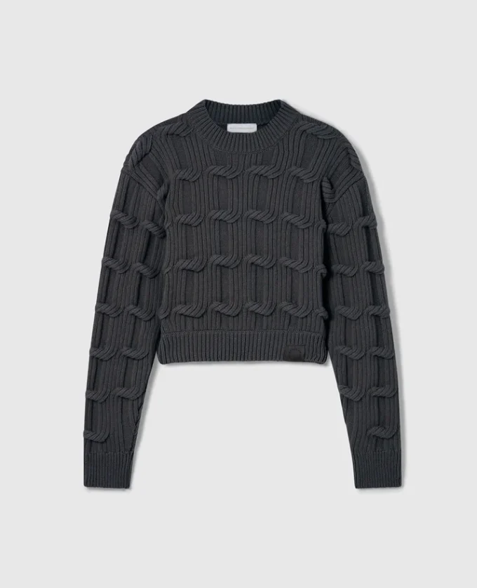 Pull à col rond et torsades Falabella