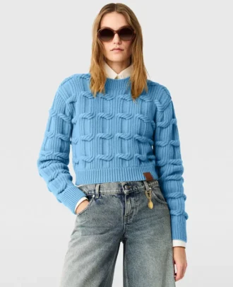 Pull à col rond et torsades Falabella