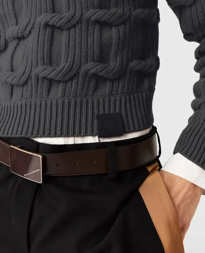 Pull à col rond et torsades Falabella