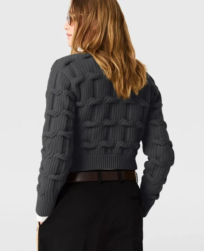 Pull à col rond et torsades Falabella