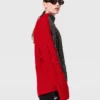 Pull à col roulé et manches lacées en maille torsadée