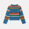 Pull crocheté brodé Stella