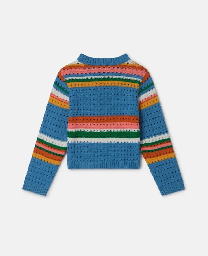 Pull crocheté brodé Stella
