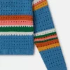 Pull crocheté brodé Stella