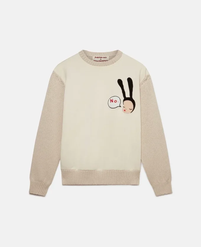 Pull en coton brodé Little Black Bunny