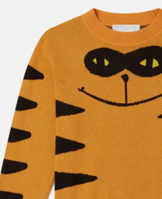 Pull en maille avec motif chat