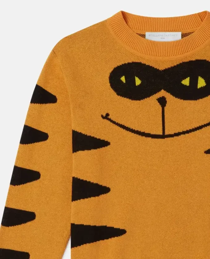 Pull en maille avec motif chat