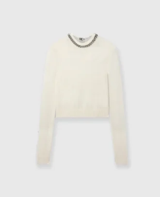 Pull Falabella à mailles fines et chaîne