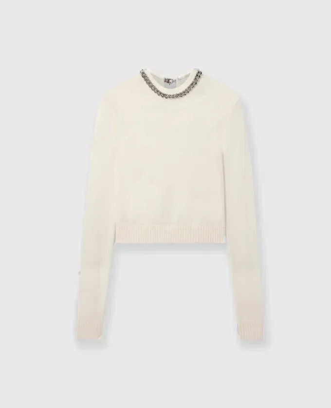 Pull Falabella à mailles fines et chaîne