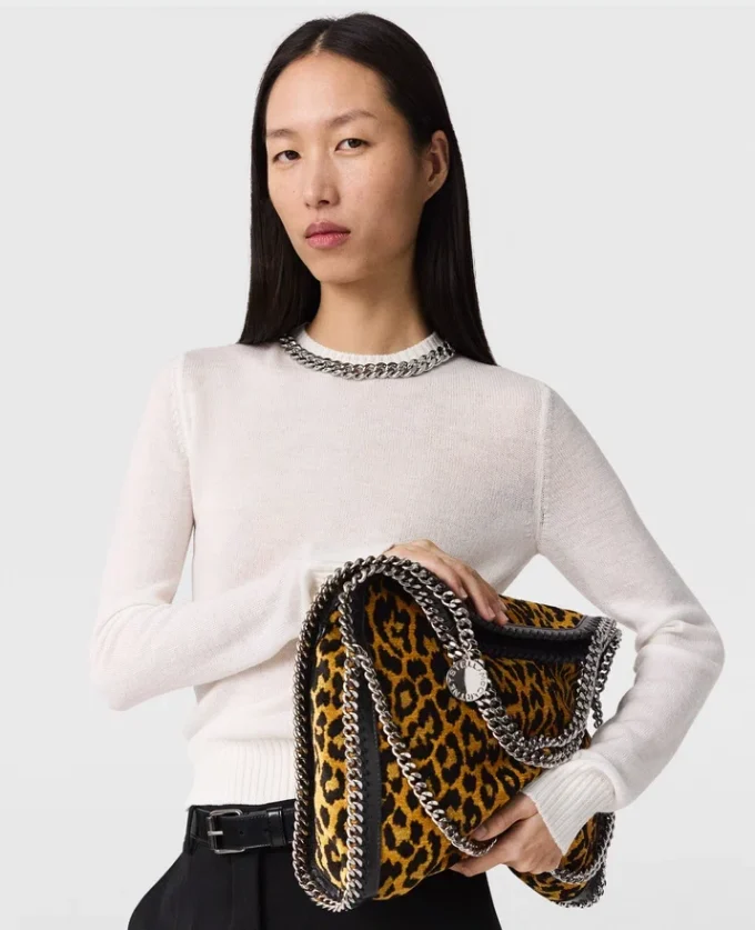 Pull Falabella à mailles fines et chaîne
