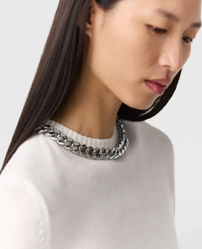 Pull Falabella à mailles fines et chaîne