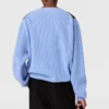 Pull à manches longues et empiècements en dentelle