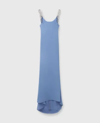 Robe à bretelles en chaîne de cristaux