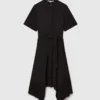 Robe chemise en crêpe de Chine de soie