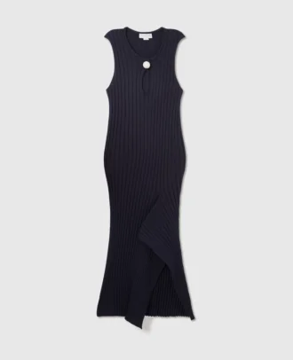 Robe en coton côtelé