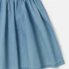 Robe en denim brodée de coccinelles
