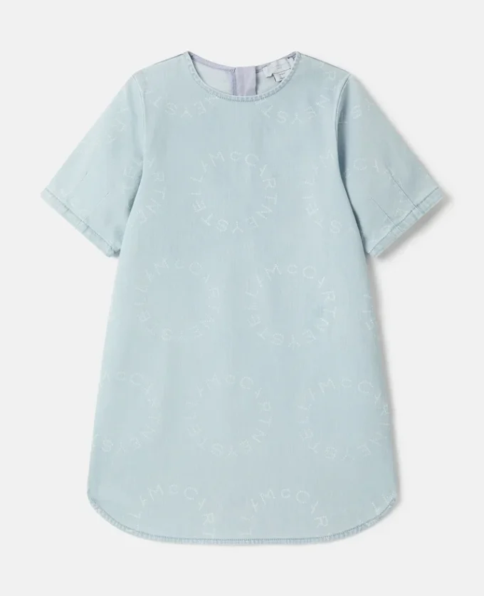 Robe en denim à logo Robe en denim à logo