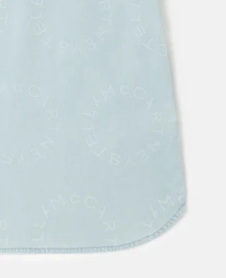 Robe en denim à logo Robe en denim à logo