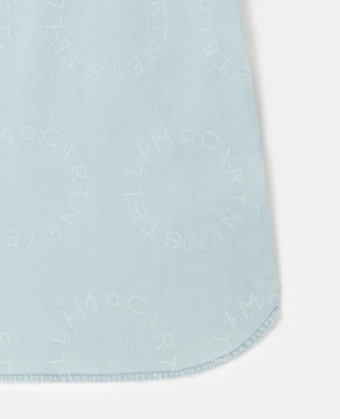 Robe en denim à logo Robe en denim à logo