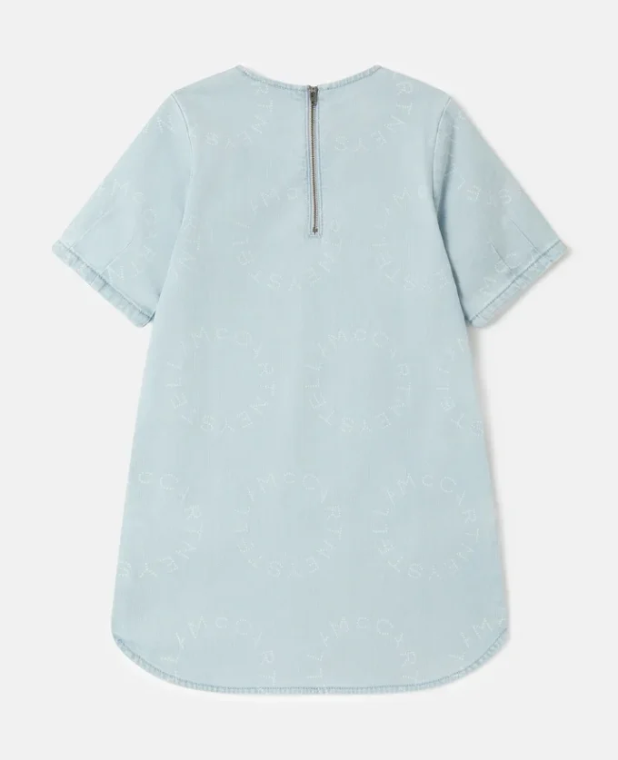 Robe en denim à logo Robe en denim à logo