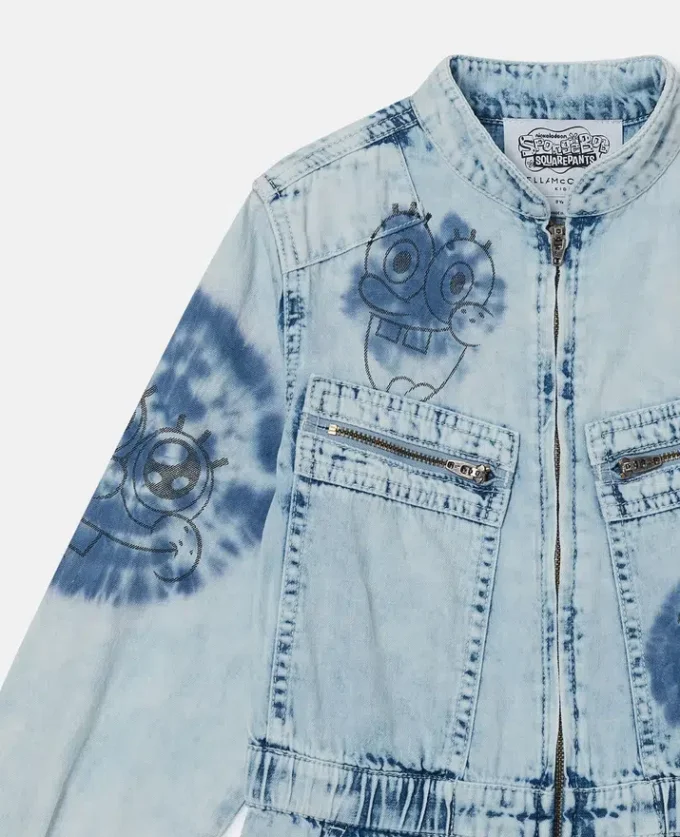 Robe en denim à motif Bob l’éponge Robe en denim à motif Bob l’éponge