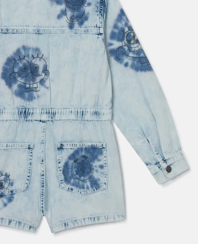 Robe en denim à motif Bob l’éponge Robe en denim à motif Bob l’éponge