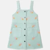 Robe en gabardine brodée d’un cœur Robe en gabardine brodée d’un cœur