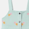 Robe en gabardine brodée d’un cœur Robe en gabardine brodée d’un cœur
