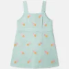 Robe en gabardine brodée d’un cœur Robe en gabardine brodée d’un cœur