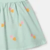 Robe en gabardine brodée d’un cœur Robe en gabardine brodée d’un cœur
