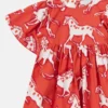 Robe en popeline imprimée chevaux Robe en popeline imprimée chevaux