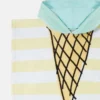 Robe en tissu éponge avec motif glace