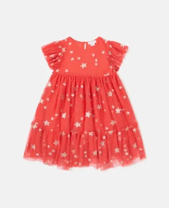Robe en tulle brodée d&rsquo;étoiles