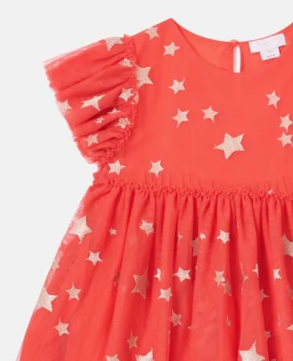 Robe en tulle brodée d&rsquo;étoiles