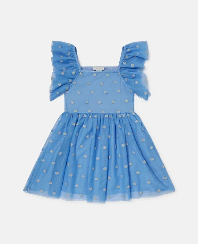 Robe en tulle brodée de fleurs Robe en tulle brodée de fleurs